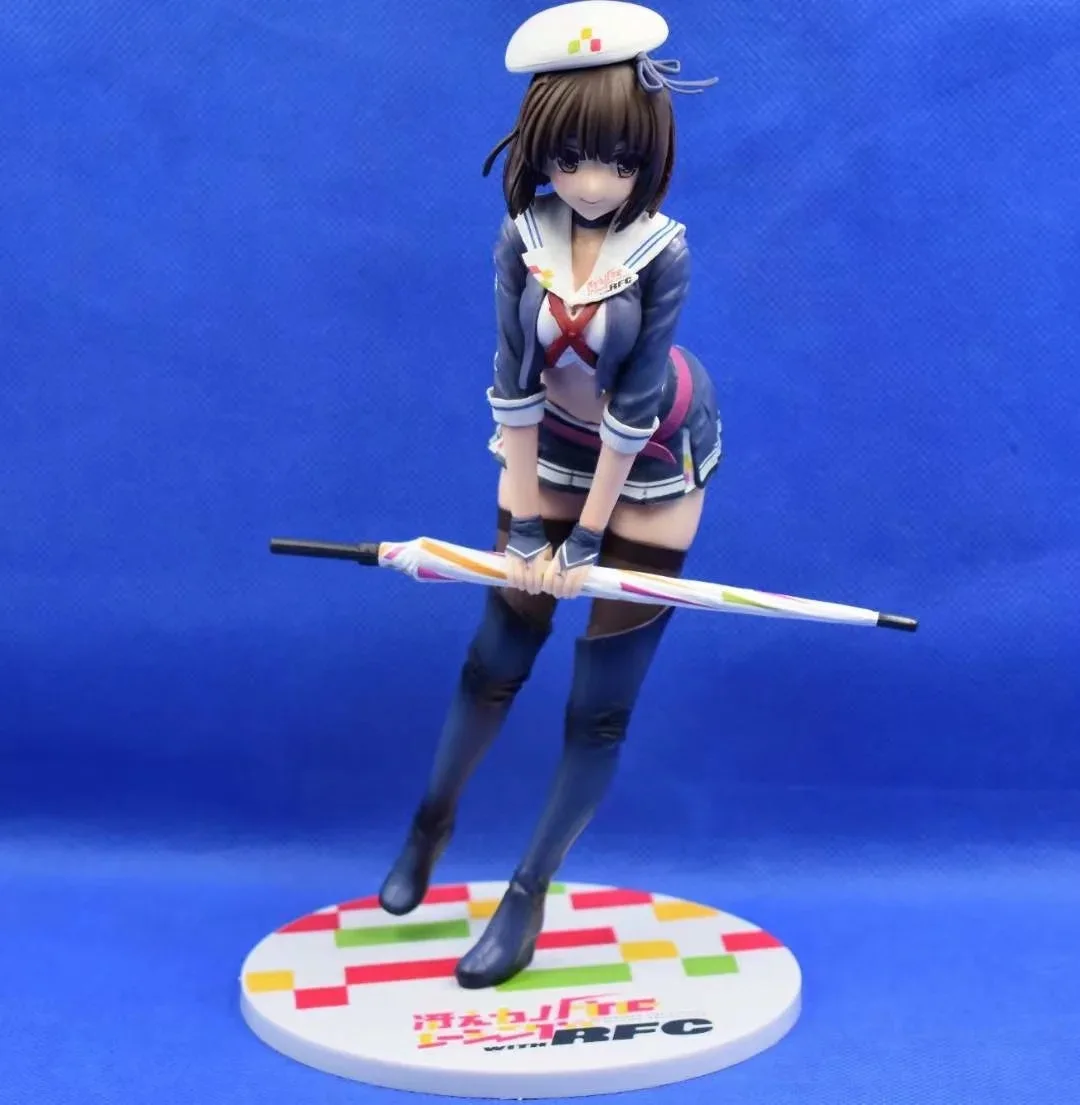 

New Doll Model How To Raise A Boring Girlfriend Anime Girl Figure JK Uniform Sexy Megumi Kato Figurines Car Decoration Toy Gift