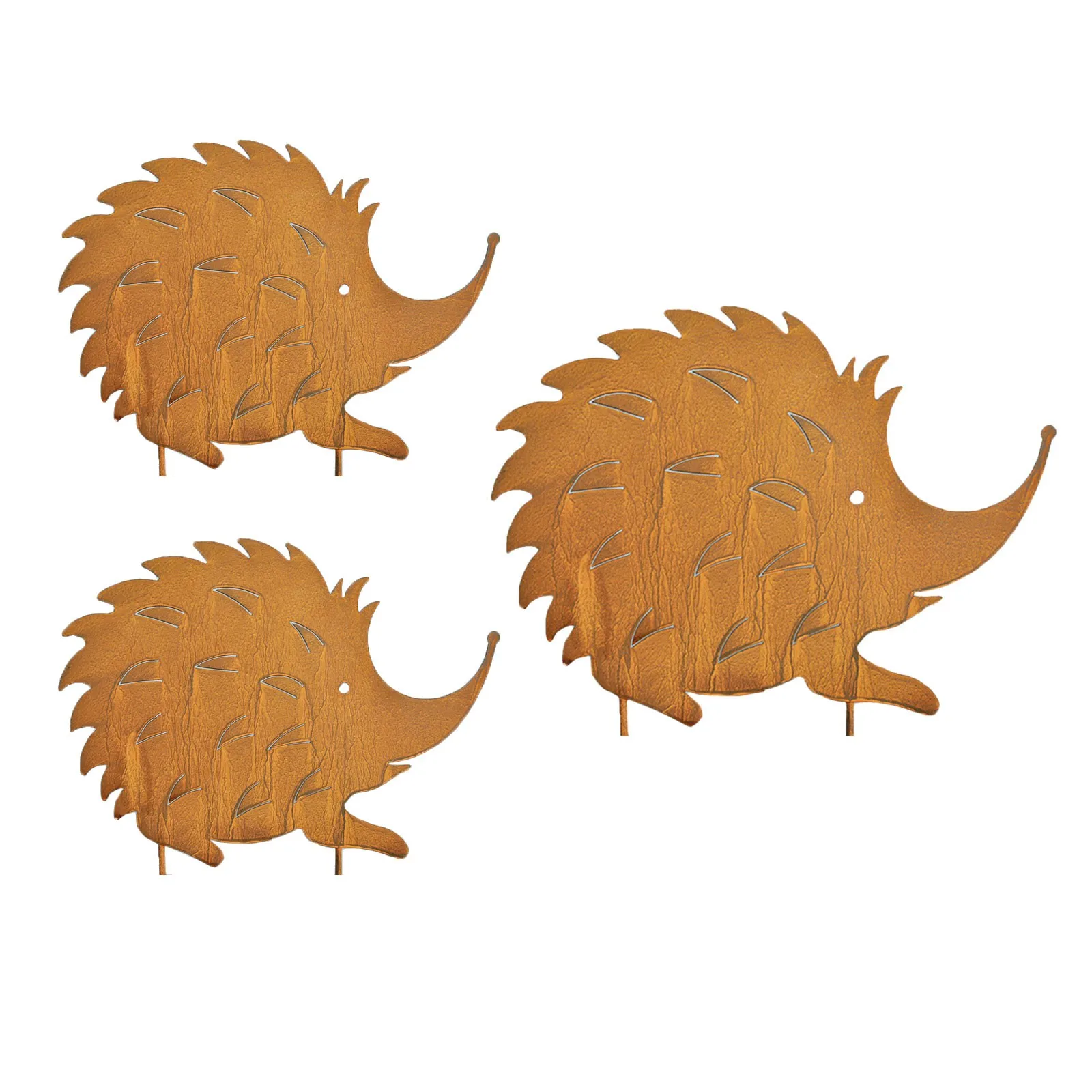 

House Number Sign Solar Animal Yard Garden Metal Shaped Hedgehog Art For Outside Decorations Decor - Patio Yard Garden Outdoor