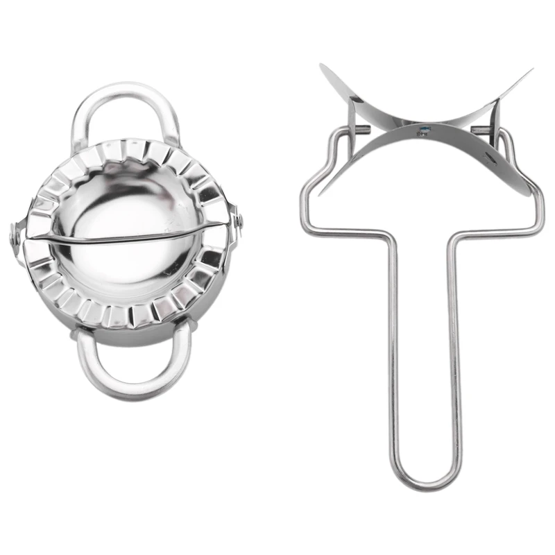 

Eco-Friendly Stainless Steel Dumpling Maker And Dough Press For Home Kitchen, Dough Circle Roller Machine,Dumpling/Pie/Ravioli M