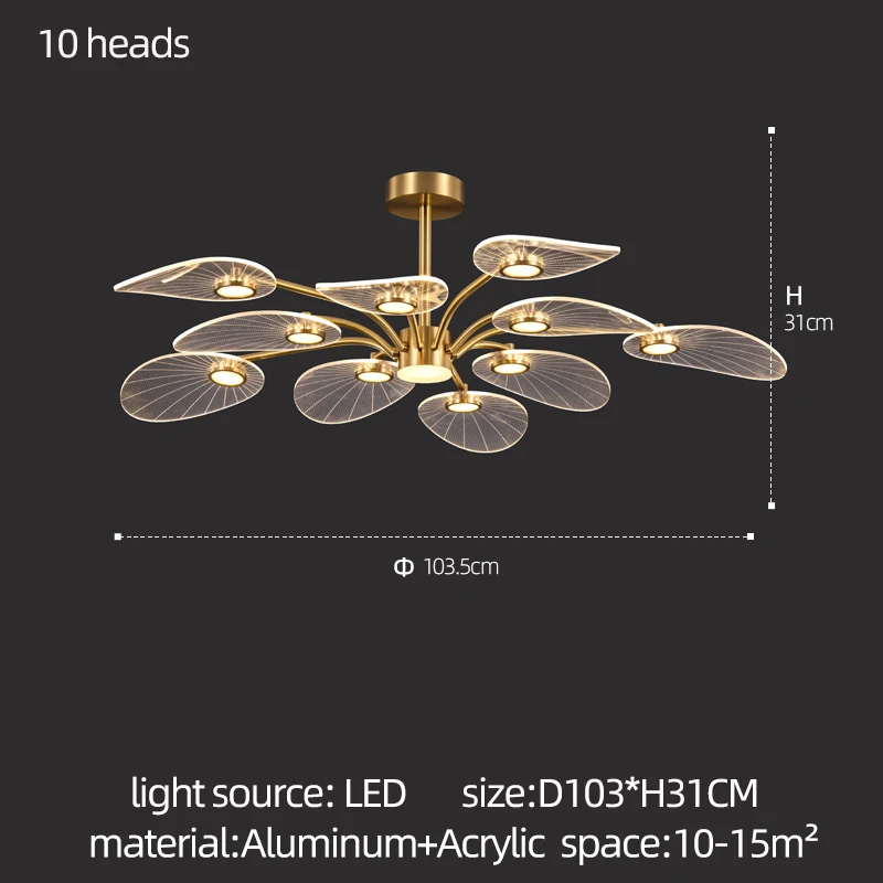 

Подвесная люстра SailJane, золотая, трехцветный свет