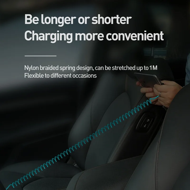 Выдвижной Автомобильный Кабель USB Type-C 2 А для Xiaomi Samsung S10 9 OnePlus быстрая зарядка 4 0