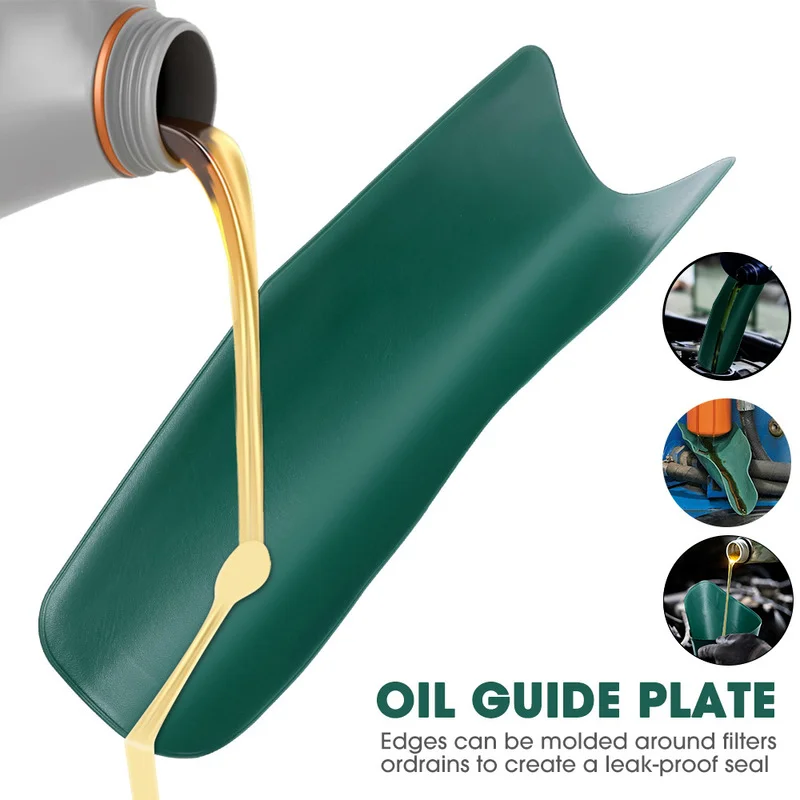 

Foldable Oil Guide Plate for Car Truck Motorcycle Engine Gasoline Draining Funnel Tool Flexible Oil Refueling Filling Tools