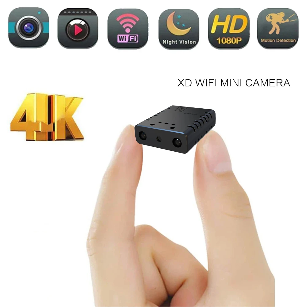 

2323 LSM Мини Wi-Fi камера Full HD 1080P домашняя 4K видеокамера безопасности ночное видение микро секретная камера Обнаружение движения видео голос