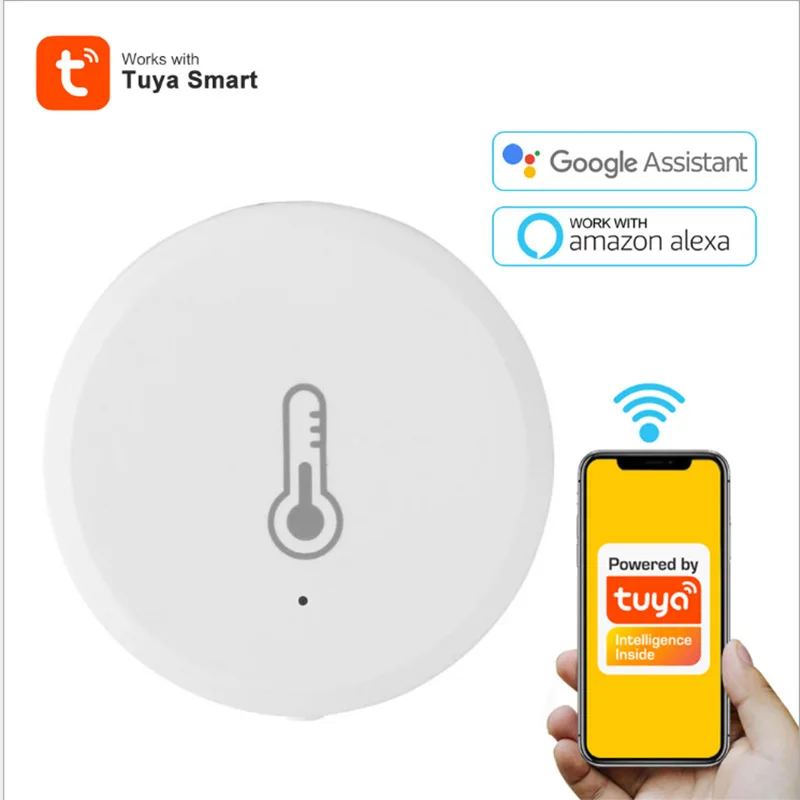 

App Remote Control Siren Graffiti Smart ZigBee Temperature & Humidity Sensor Tuya Home Linkage Wireless Intelligent Hygrometer