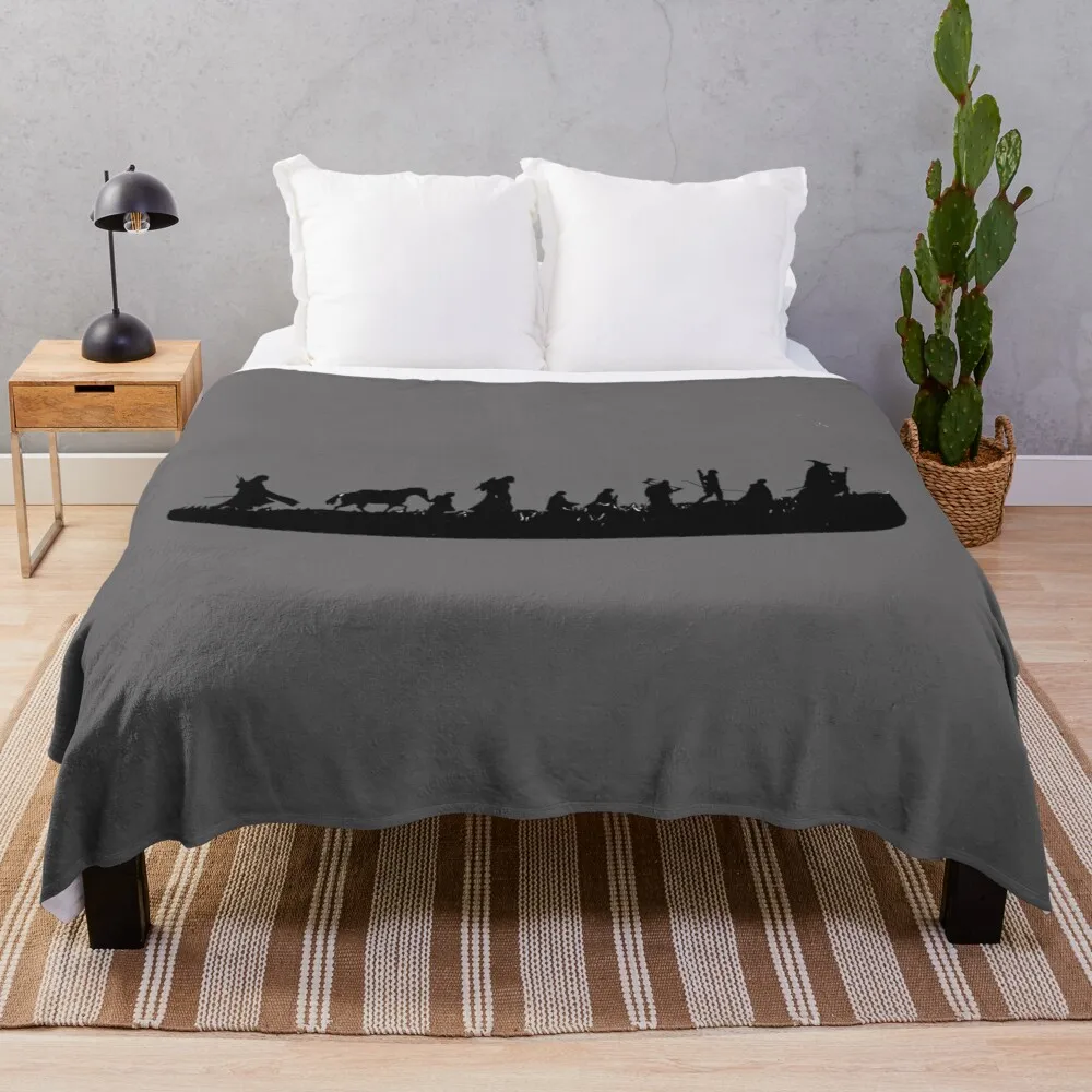 

The Fellowship Of The Ring Throw Blanket Double Plush Blanket