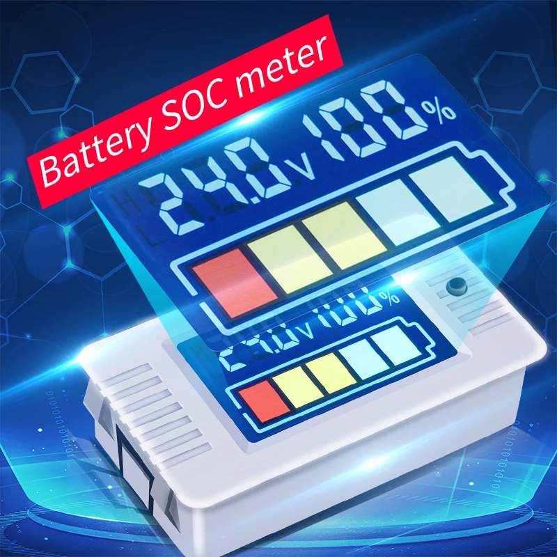 

PZEM-023 0-100v Color LCD Digital Voltmeter Panel Meter Electric Battery Tester Lithium Lead-acid Battery Meter
