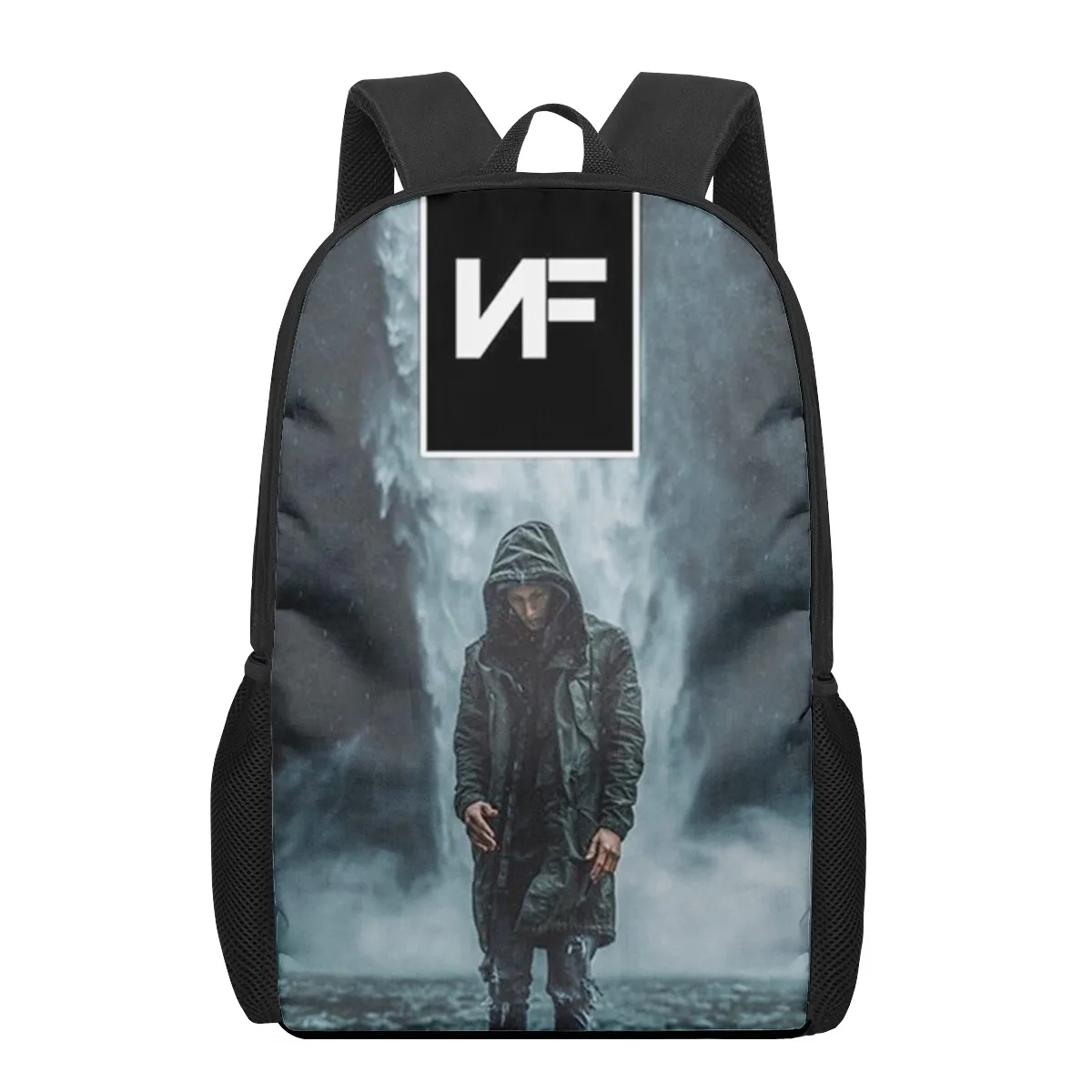 

Rapper NF 3D Print School Backpack for Boys Girls Teenager Kids Book Bag Casual Shoulder Bags 16Inch Satchel Mochila