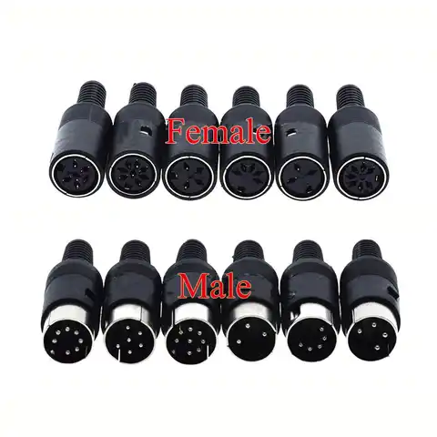 Din midi connector with 5 pin - купить недорого | AliExpress