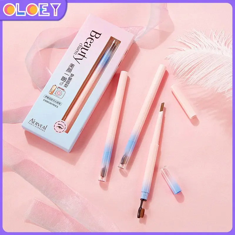 

Двойная автоматическая ручка для бровей естественного цвета, стойкая и водонепроницаемая, устойчивая к поту и снимаемая косметика, инструмент для макияжа
