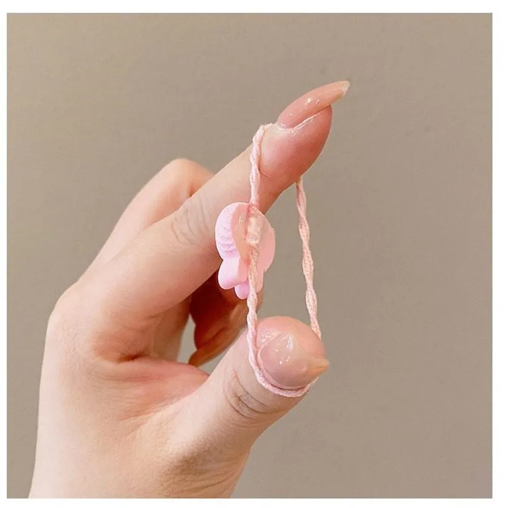 20-100 шт. детские веревки для волос с милым цветком повязка Harmfulless радужного цвета