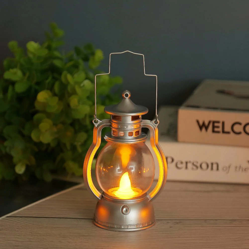 

Christmas Decoration Retro Kerosene Lamp Gift Photos Atmosphere Lamp Outdoors Camping Practical Light Vintage Oil Light Lantern