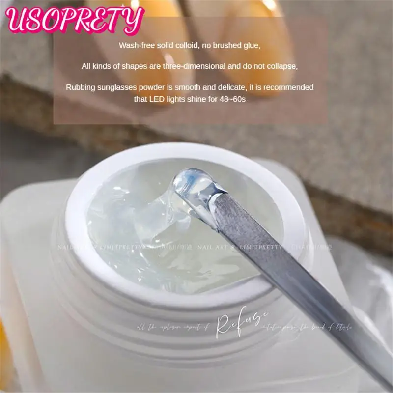 

Diy Nails Adhensive Glue Gel Rhinestones Glue Gel Soak Off Uv Led Gel Nails Decoration Mirror Powder Model Gel Nail Tools