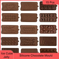 3d diy silicone chocolate mold jelly bar ice tray fondant cake decorating candy kitchen accessories baking supply pastry tools