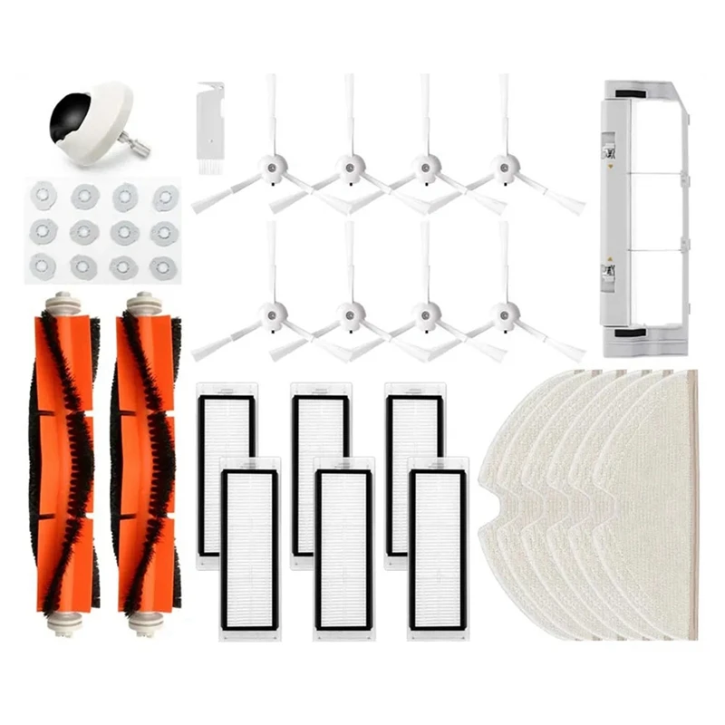 

Запчасти для робота-пылесоса Roborock P5 T6 T7pro, основная боковая щетка, крышка резервуара для воды, фильтр, насадка на швабру, колеса