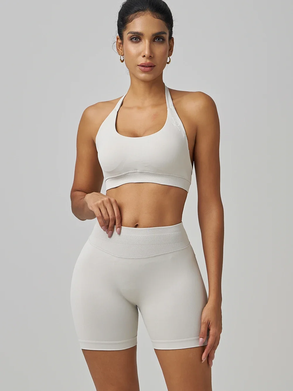 SUSISTAR Тренировочные комплекты для женщин бесшовная майка в рубчик спортивный