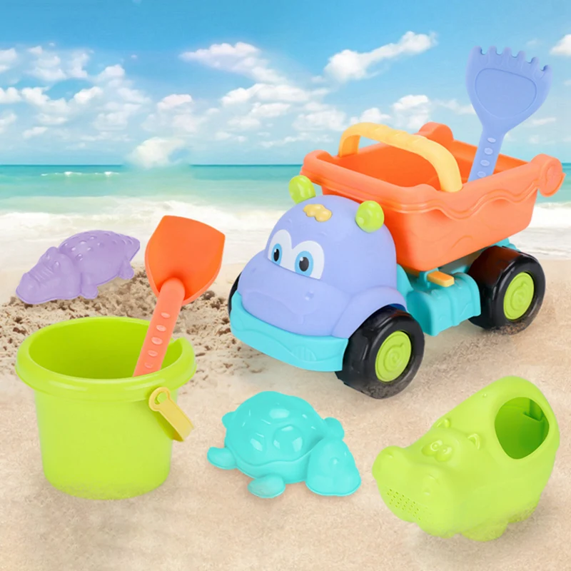 

Children's Beach Toys Water Play Sandbox Set Sand Table Bucket, Summer toys Beach Sand Water Game Carts For Baby Kids
