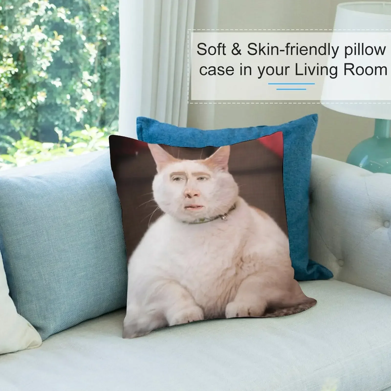 Николас Кейдж Photoshop Cat Декоративная подушка Диван Подушки Роскошные декоративные