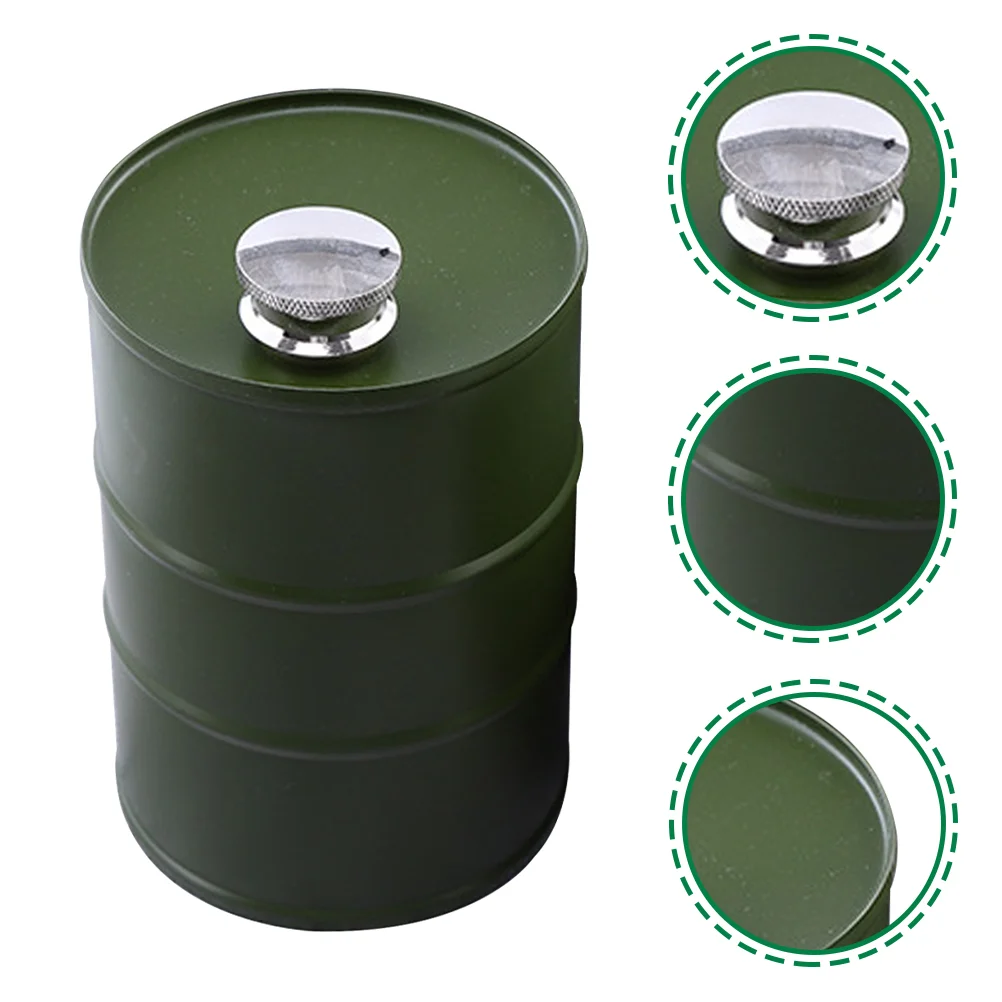 

Gasoline Barrel Jug Small Bottle Stainless Steel Flask Container Outdoor Camping Accessories Wild Convenient