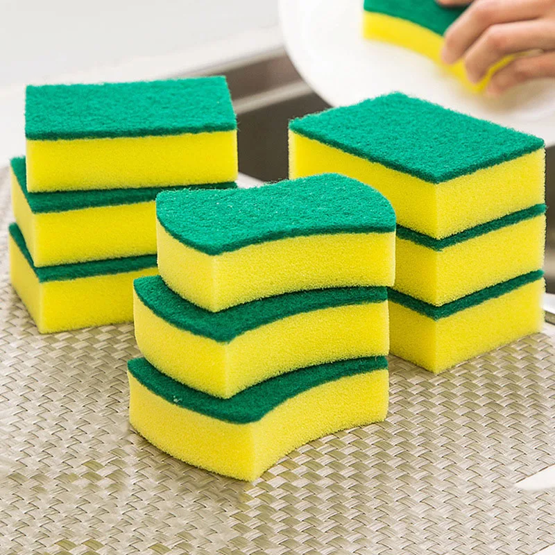 

Бытовые принадлежности, кухонные аксессуары, чистящие салфетки, Чистящая губка для мытья посуды, набор губки для чистки