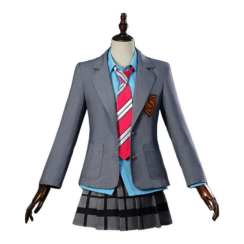 Размер костюма для вечеринок аниме экспо реквизит апрель is Your Lie Garden Aroma Cos Mogu