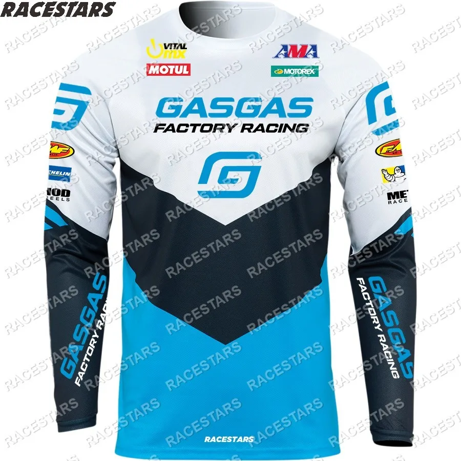 

GASGAS 2023 Motorcycles Enduro Moto Bicycle Jersey MTB Long Sleeve Cycling Wear Downhill T-shirt Motocross MX Mountain Dirt Bike