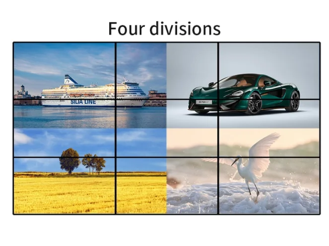 Hot sale video multi-screen video wall controller 1X9 3X3 3X6 HD video controller