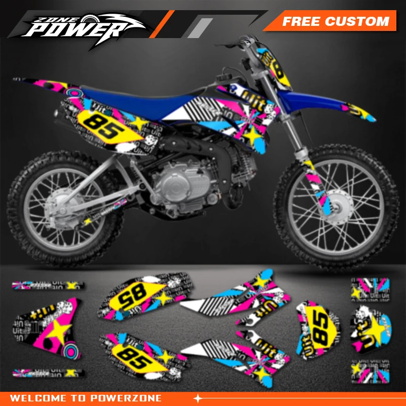 Powerzone для Yamaha TTR110 2008-2015 2016 2017 2018 2019 2020 2021 индивидуальные фоны графические наклейки