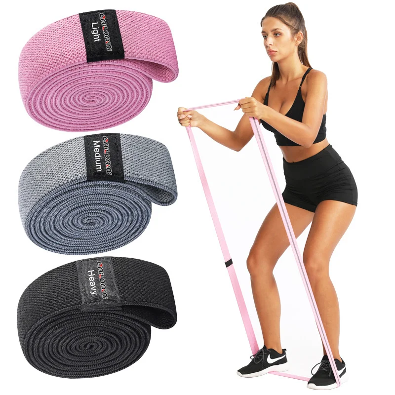 

3PCS/Set Yoga Resistance Bands Fitness Rubber Elastic Sport Band Gym Workout Equipment For Hip Training Bands Expander
