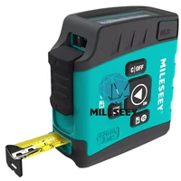 mileseey dt20 custom logo 3 in 1 smart waterproof round mini 5m retractable digital distance meter measuring laser tape measures