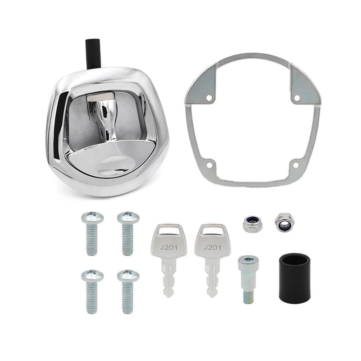 

T-Type Fishtail Lock Off-Road Modified Trailer Mechanical Door Lock Anti-Theft Lock Rv Paddle Entry Door Lock