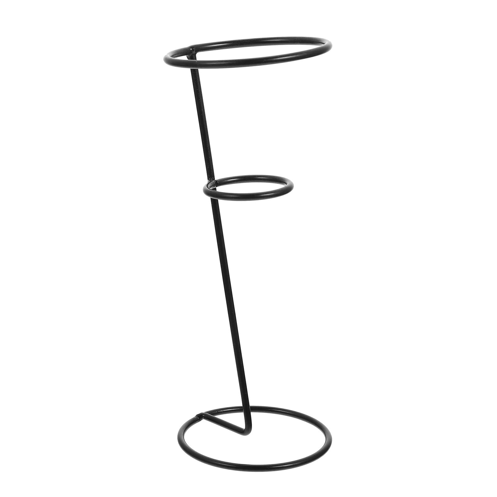 

Cone Holder Stand Ice Cream Display Rack French Waffle Serving Cupcake Fryhand Roll Popcorn Metal Cones Snack Iron Pizza Black