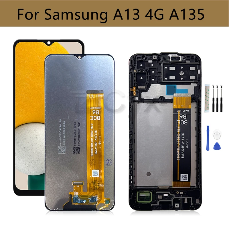 

ЖК-дисплей с сенсорным экраном и дигитайзером в сборе для SAMSUNG Galaxy A03s A07, запасные части для Samsung A037m 6,5 дюйма