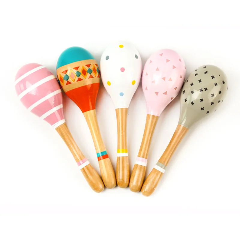 Деревянная сенсорная игрушка Maraca для малышей развивающие игрушки Монтессори