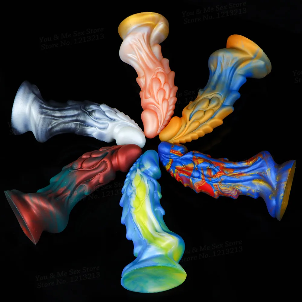 Мягкий силиконовый реалистичный монстр Дракон искусственный животный пенис