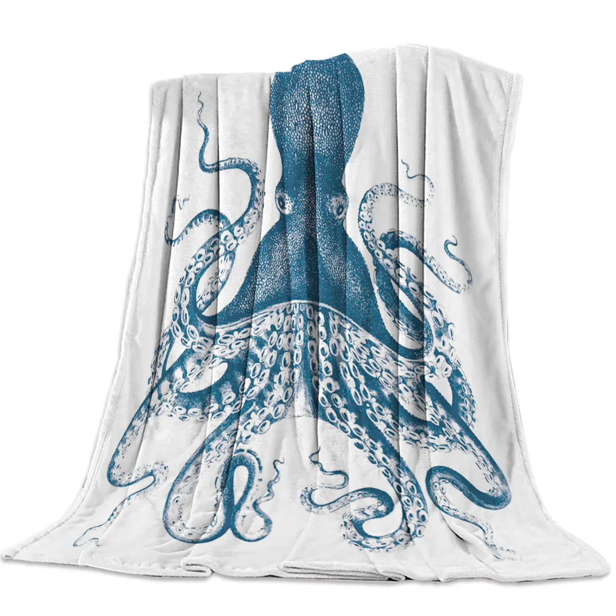 

Bed Cover Flannel Fleece Throws Travel Cover Wrap Durable Soft Warm Chair Hall Home Blankets Octopus Cthulhu Blanket