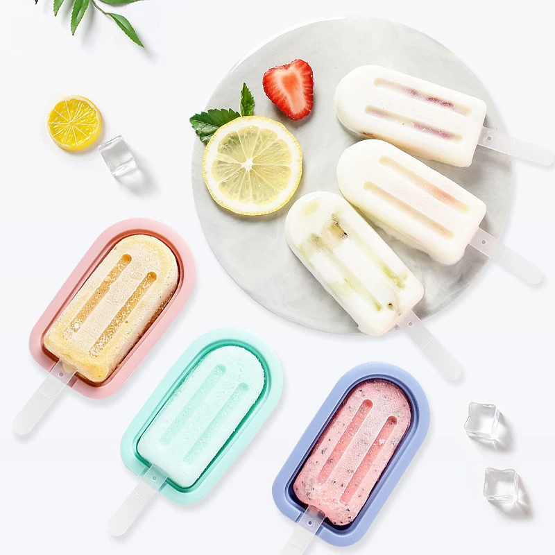 

Silicone Ice Cream Mold DIY Chocolate Dessert Popsicle Moulds Tray Ice Cube Maker Homemade Tools Summer Party Supplies Tools