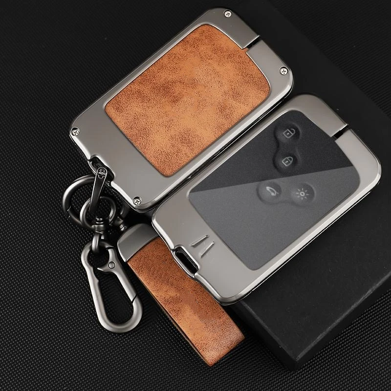 

Car Alloy Key Case Cover Shell Fob for Renault Koleos Kadjar Megane Talisman Captur Espace Clio Zoe Duster Kaptur Logan Megane