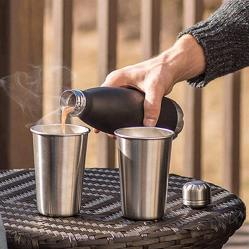 

Wine Tumblers Stainless Steel Cup Beer Coffee Water Wine Cups Kitchen Dining Bar Drinkware Tumblers 350ml