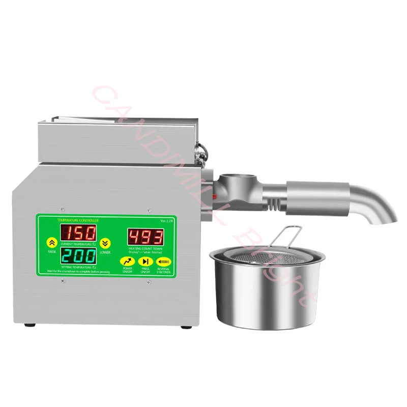 R3S Cold Hot Press Oil Press Intelligent Temperature Control Stainless Steel Oil Press Flax Seed Olive Kernel Coconut Sesame images - 6