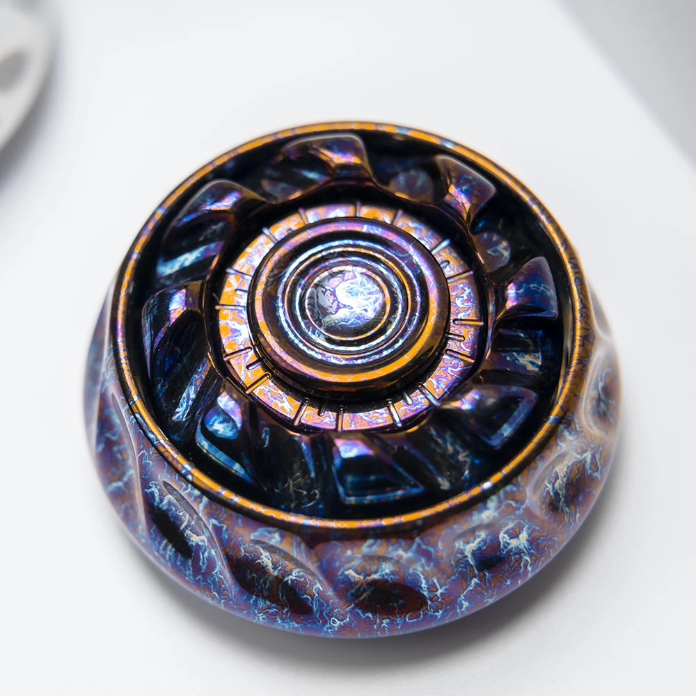 Фото Райан EDC WAVE Titanium PRO Фиджет-спиннер, тактильная монета, антистрессовая игрушка, оригинальный дизайн, антистрессовые игрушки. №1