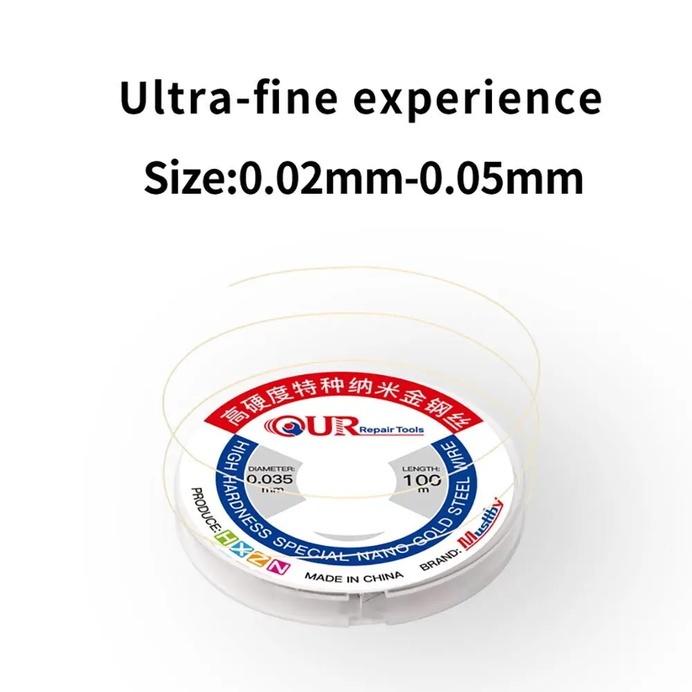 10 шт. Musttby высокопрочная Обрезка проволоки из Золотой стали для iPhone LCD OLED