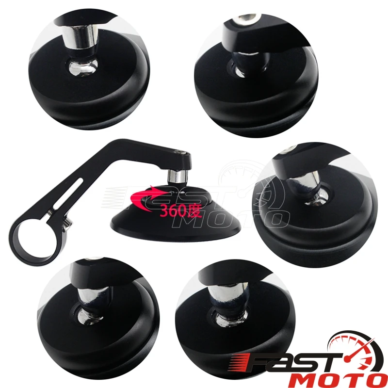 Круглые алюминиевые боковые зеркала заднего вида CNC для ручки Мотоцикла BMW S1000R