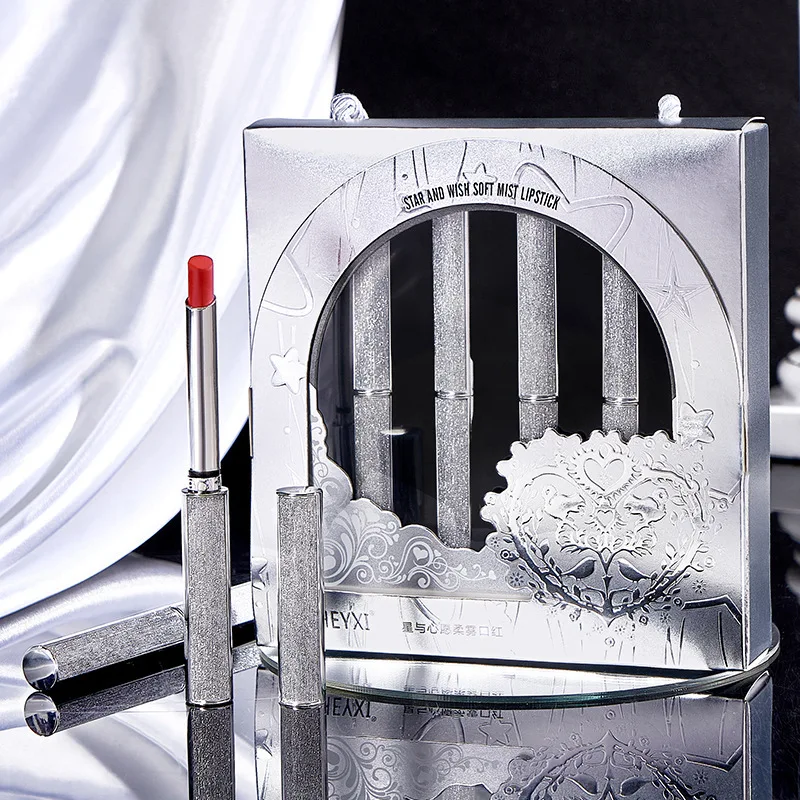 Набор помады в подарочной коробке матовый стойкий водостойкий бархатный блеск