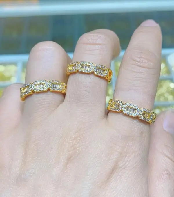 

1 шт. кольца циркониевые ювелирные кольца металлические кольца аксессуары ювелирные изделия для женщин Регулируемые кольца fdg4s