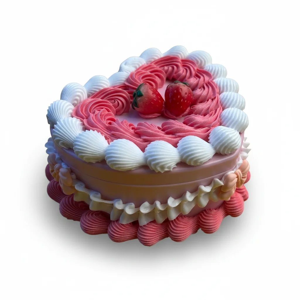 

Двухслойная шкатулка для украшений в форме сердца