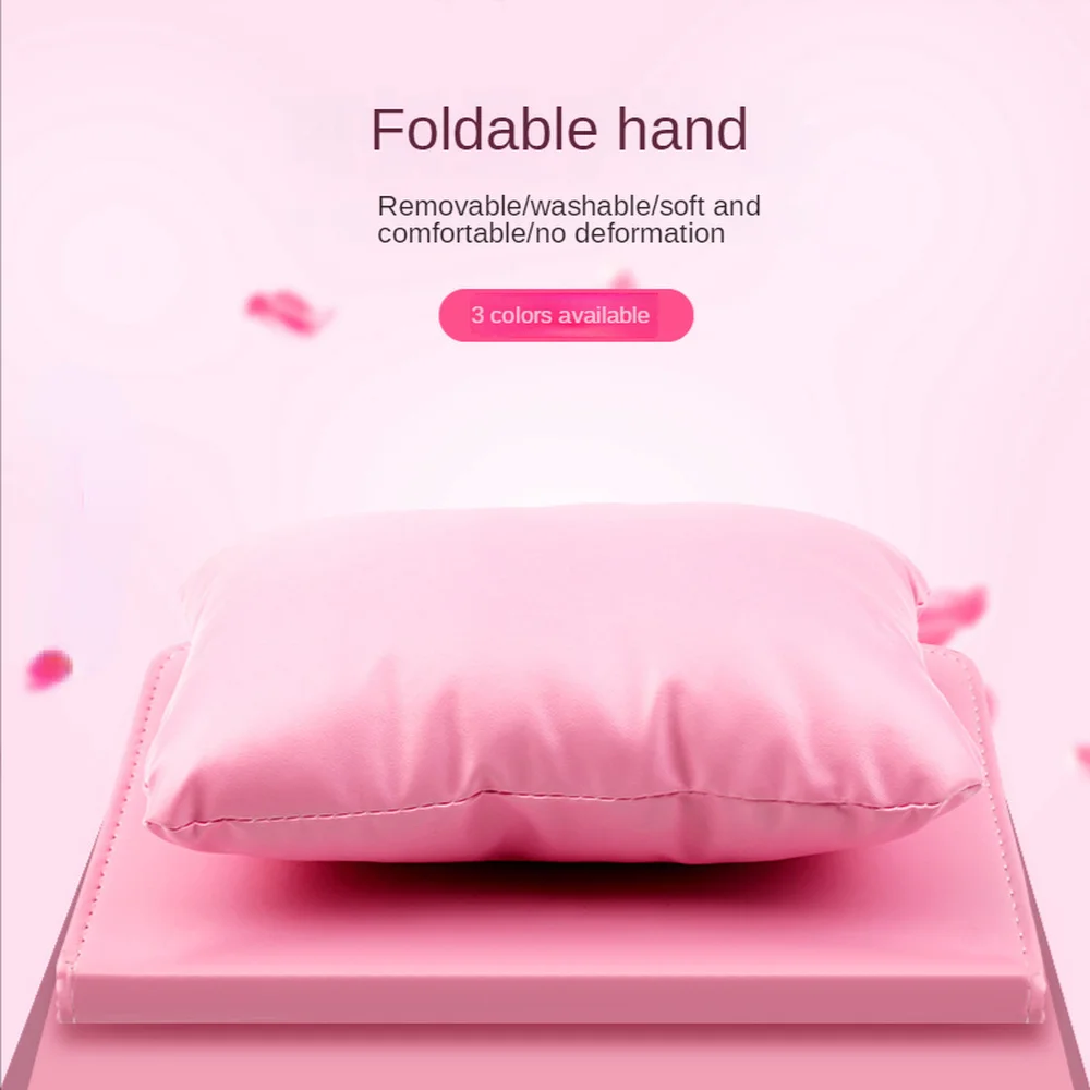 

Professional Nail Hand Rest Soft Sponge PU Leather Arm Rest for Nails Hand Pillow Fold Manicure Pad Nail Rest Holder Cushion Set