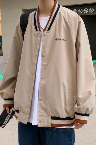Мужская Летняя уличная куртка, ульсветильник Кая тонкая куртка, мужское повседневное пальто, модная ветровка в стиле INS для кампуса, верхняя одежда, 2022