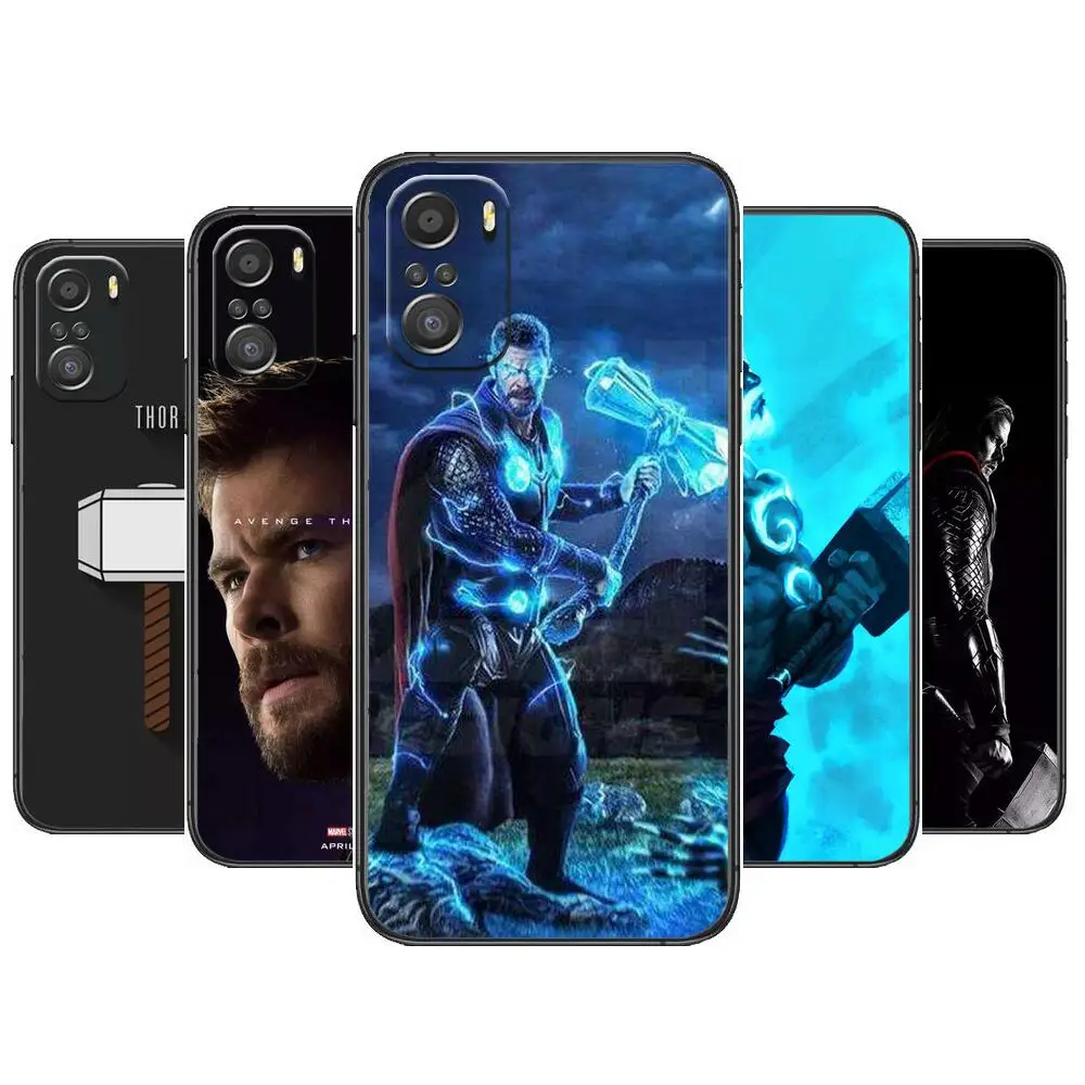 

Thor Odinson For Xiaomi Redmi Note 10S 10 9T 9S 9 8T 8 7S 7 6 5A 5 Pro Max Soft Black Phone Case