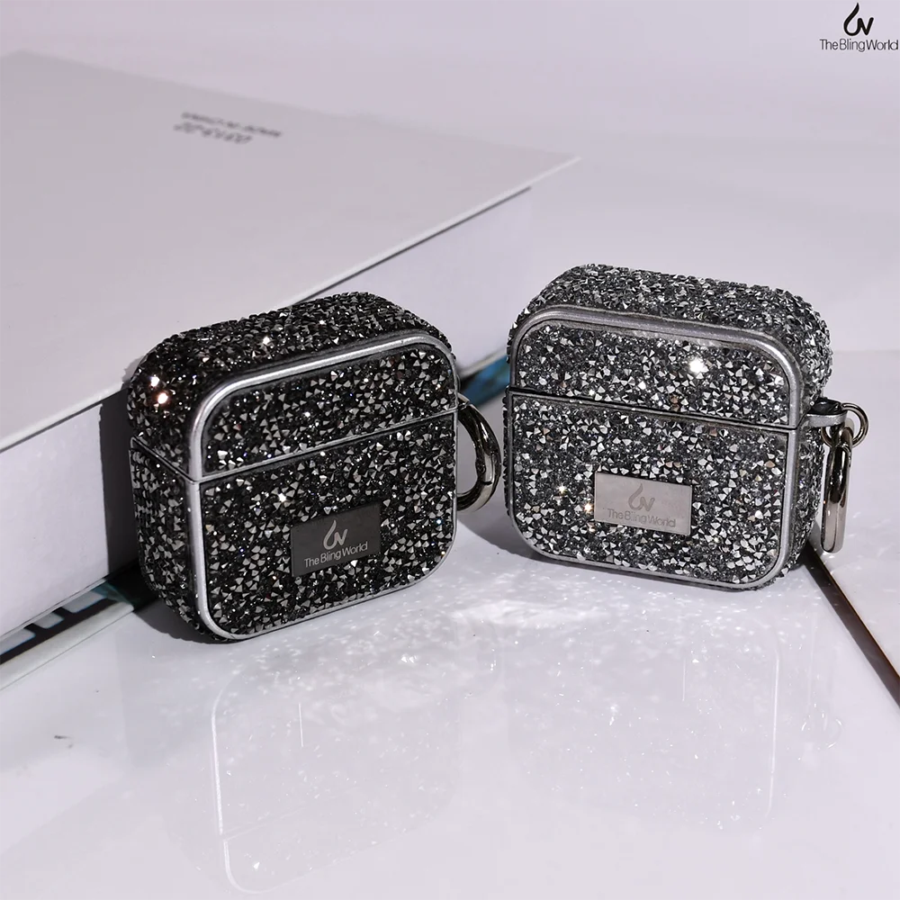Чехол для Airpods с стразами и бриллиантами