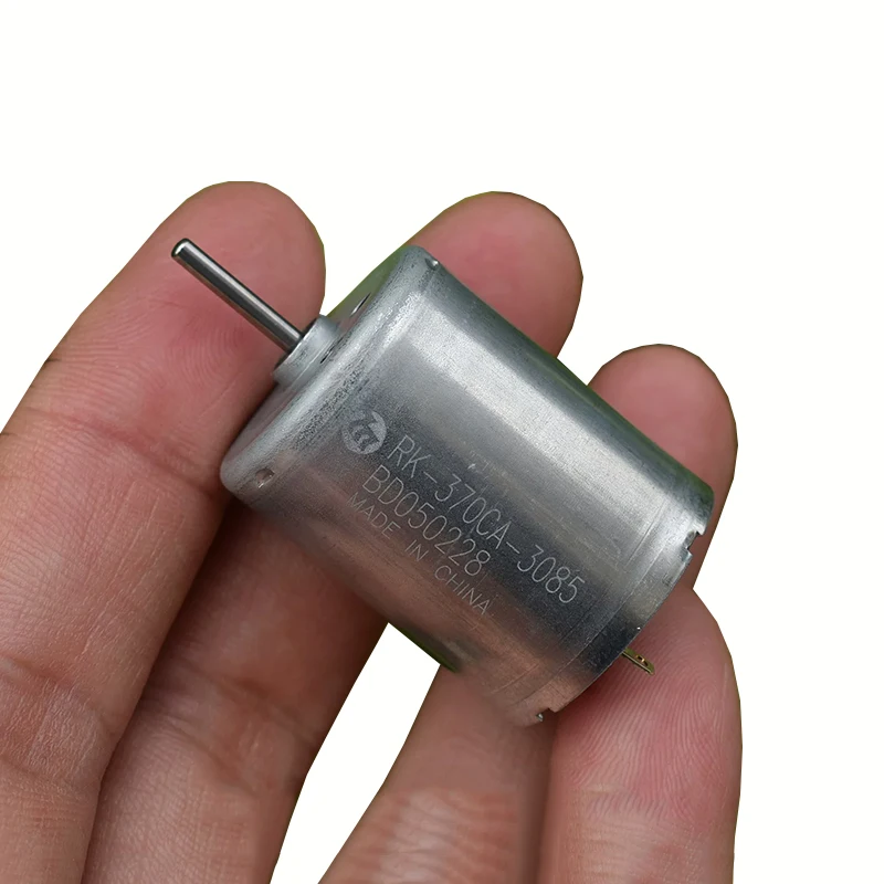 Фото Мотор Mabuchi RK-370CA-3085 Mini 370 с угольными щетками, DC 5V 6V, 12300 об/мин, микроэлектродвигатель диаметром 24 мм для DIY, хобби, игрушек и моделей №1